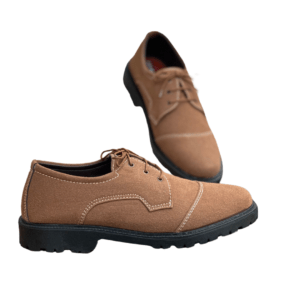 Brown Virbem – Handmade with Imported Synthetic Suede Step into comfort and style with the Brown Virbem shoes. Made from imported synthetic suede, these shoes offer a rich, soft texture with a luxurious finish. The handmade crafted design ensures exceptional quality and attention to detail, providing a refined and durable footwear option. The TPR sole enhances stability and comfort, offering superior traction for all-day wear. Whether you're headed to the office or enjoying a casual outing, the Brown Virbem combines timeless style with practical function. With their soft suede-like feel and versatile design, these shoes are a perfect addition to any wardrobe, ensuring you step out in comfort and sophistication.